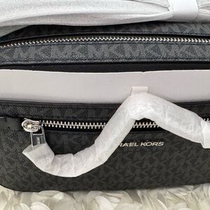 Michael Kors Charcoal and Black Shoulder Bag